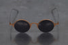 Rigards RG1093TI series titanium alloy sunglasses titanium alloy frame salmon fillet Rigards copper titanium handmade round frame glasses RG0131CU series red/dark gray lenses